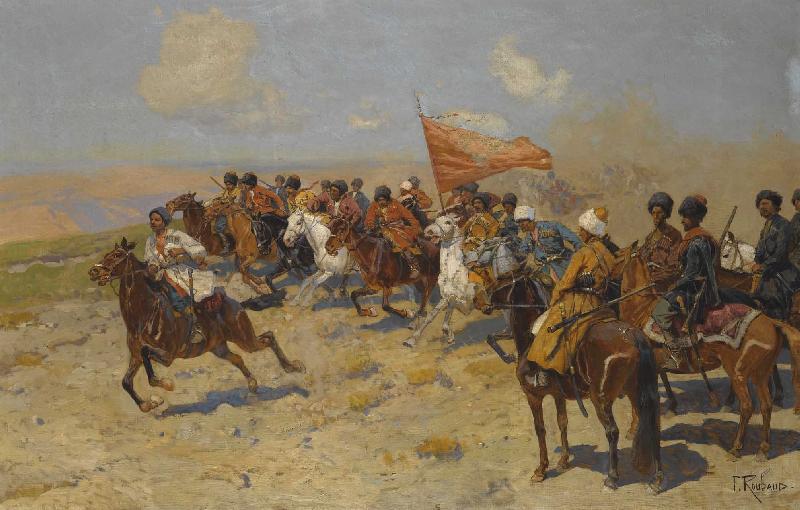 Franz Roubaud The Attack China oil painting art